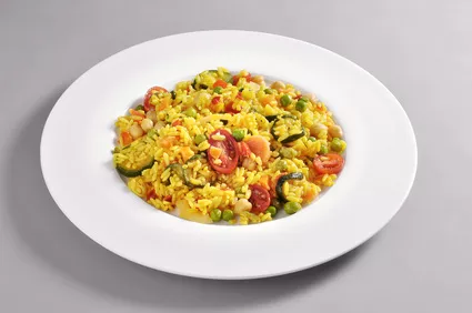 Vegetariánská zeleninová paella